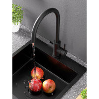 Смеситель для кухни Agger Zest черный A0700744