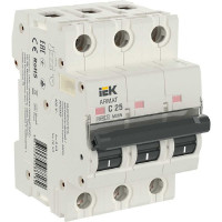 Автоматический выключатель IEK ARMAT M06N 3P C 25А AR-M06N-3-C025