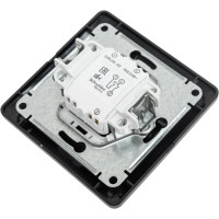 2-клавишный выключатель в сборе Systeme Electric Glossa сх.5, 10ax, графит GSL001352