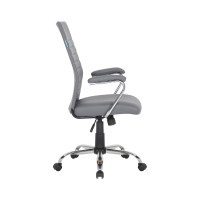 Кресло руководителя Helmi hl-e42 express, экокожа серая 318584