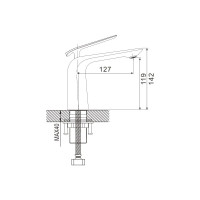 Смеситель для раковины Rose R1301
