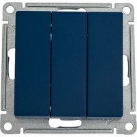 3-клавишный выключатель Systeme Electric Atlasdesign аквамарин. сх.1+1+1, 10ах ATN001131