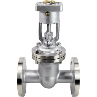 Задвижка клиновая DN.ru 30нж964нж Ду80 Ру25 фланцевая стальная, выдвижной шпиндель D040-03781