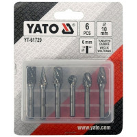 Набор шарошек (бор-фрез) 6 шт YATO YT-61729