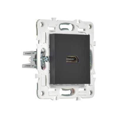 IEK SKANDY Розетка HDMI SK-H01Bl черный SK-H10-K02