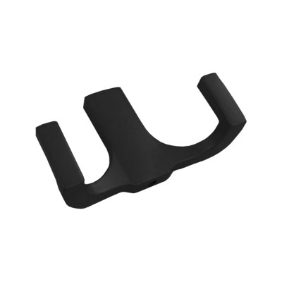 Крючок мебельный Trodos ZY-146B 2-рожковый, сплав ЦАМ, черный, 302177