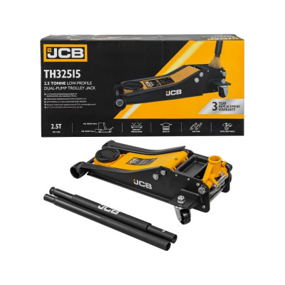 JCB Домкрат подкатной гидравлический 2.5т (h min 75мм, h max 505мм) JCB-TH32515(56952)