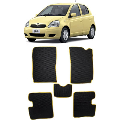 Ковры в салон автомобиля toyota vitz правый руль 1999 – 2005 Eva Smart 2851-B5B5-S