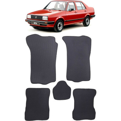 Ковры в салон автомобиля volkswagen jetta ii 1984 - 1992 Eva Smart 1868-B5B5-S