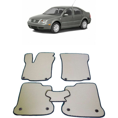 Ковры в салон автомобиля volkswagen jetta iv 1998 - 2005 Eva Smart 1869-B1B1-S