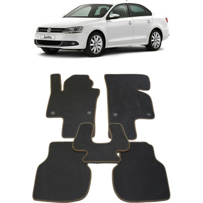 Ковры в салон автомобиля volkswagen jetta vi 2010 - 2018 Eva Smart 1871-B5A1-S