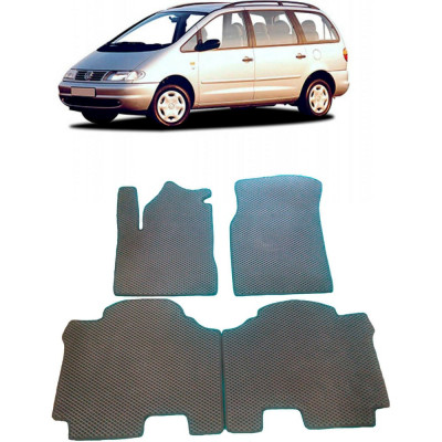 Ковры в салон автомобиля volkswagen sharan 1995 - 2000 Eva Smart 2037-B5B1-S