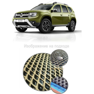 Ковры в салон автомобиля renault duster i рестайлинг 2015 - 2021 Eva Smart 1687-B5B2-S