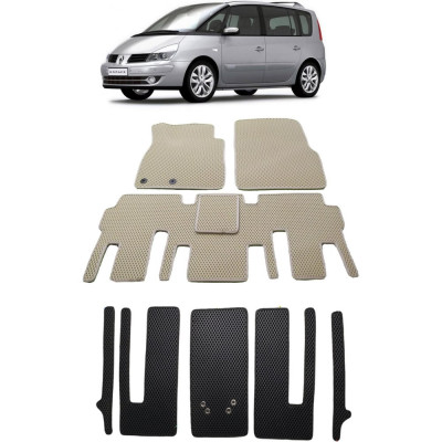 Ковры в салон автомобиля renault espace iv 7мест 2002 - 2012 Eva Smart 3411-B5A1-S