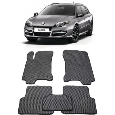 Ковры в салон автомобиля renault laguna iii 2007 - 2015 Eva Smart 1695-B5A7-S