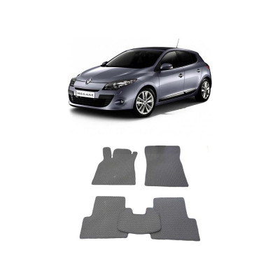 Ковры в салон автомобиля renault megane iii 5дв 2008 - 2016 Eva Smart 1700-B5A7-S