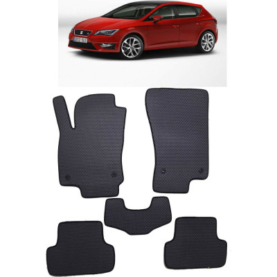 Ковры в салон автомобиля seat leon iii 2012 - 2020 Eva Smart 2445-B1A7-S