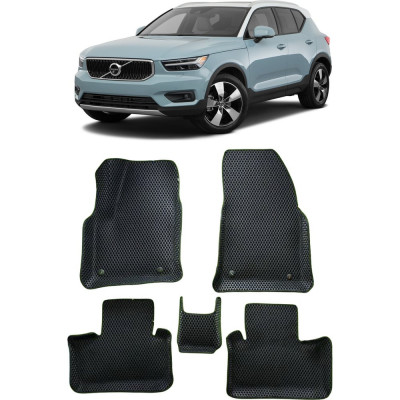 Ковры в салон автомобиля volvo xc40 вариант макси 3d 2017 - Eva Smart 3732-B5B5-S