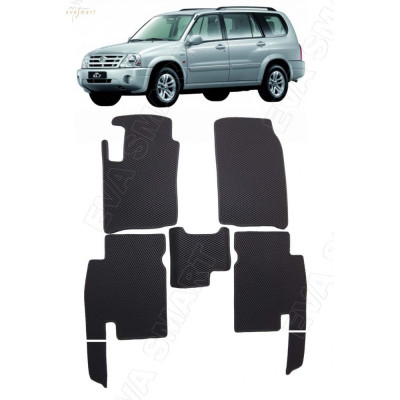 Ковры в салон автомобиля suzuki grand vitara xl-7 рестайлинг 7мест 2003 - 2006 Eva Smart 3055-B5B2-S