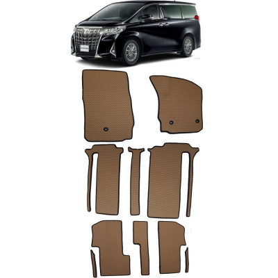 Ковры в салон автомобиля toyota alphard iii правый руль 7мест 2015 - 2017 Eva Smart 3040-B1A1-S