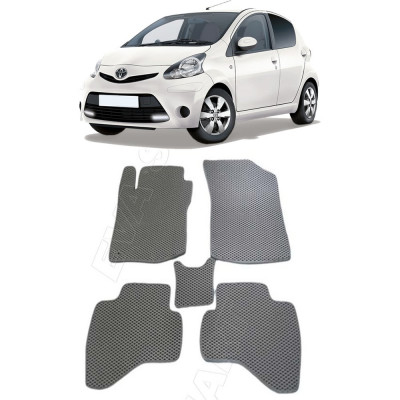 Ковры в салон автомобиля toyota aygo i 2005 - 2014 Eva Smart 3014-A6B1-S