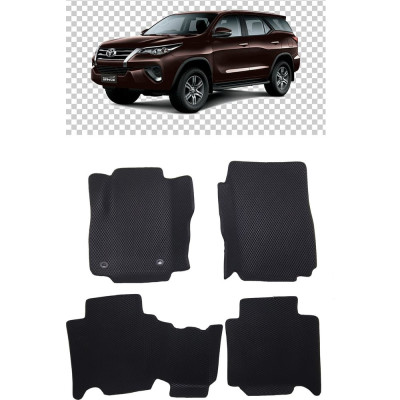 Ковры в салон автомобиля toyota fortuner ii кроссовер 5мест вариант макси 3d 2015 - Eva Smart 2969-B5B5-S