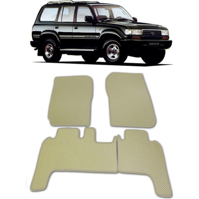 Ковры в салон автомобиля toyota land cruiser 80 1989 - 1997 Eva Smart 1815-B5A1-S