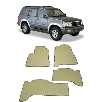 Ковры в салон автомобиля toyota land cruiser 100 1998 - 2007 Eva Smart 1816-B1A6-S