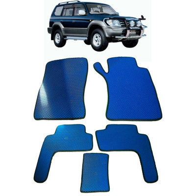 Ковры в салон автомобиля toyota land cruiser prado 95 правый руль 1996 - 2002 Eva Smart 2414-B5A6-S