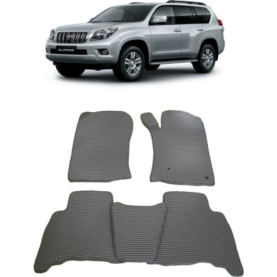 Ковры в салон автомобиля toyota land cruiser prado 150 правый руль 5мест 2009 - 2013 Eva Smart 2692-B1B5-S