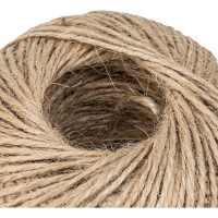 Джутовый шпагат L 100 м, 2-ниточный, 1120 текс, 15 кгс СИБРТЕХ Рос 93876