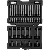 Набор бит STELS HEX, TORX, SPLINE, шестигранник 1/2"  42шт 11318