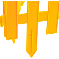 Декоративный забор PALISAD Ампир 28x300 см, желтый 65010