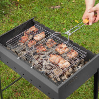 Решетка-гриль SPARTA 260х450 мм, хромированная 69565