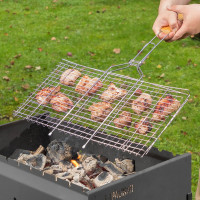 Решетка-гриль SPARTA 260х450 мм, хромированная 69565