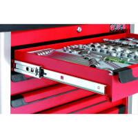 Инструментальная тумба 7 секций, 286пр, красная FORCE 10217R-286