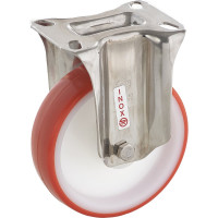 Колесо с нержавеющей стационарной опорой (150 мм; 220 кг; INOX) Tellure rota 605104