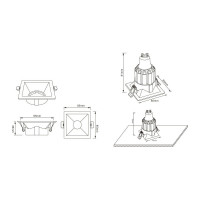 Встраиваемый светильник Crystal lux CLT 007C1 BL