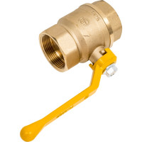 Кран шаровой ГАЛЛОП Станд 220 Ду40 Ру16 м/м, латунь, газ, полнопроходной, рычаг 116036 007-6760