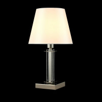 Настольная лампа Crystal lux NICOLAS LG1 NICKEL/WHITE