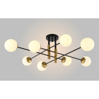 Потолочная люстра Crystal lux FIDEL PL8 BLACK