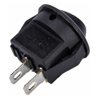 Клавиша Nord-Yada 250V 3А круглая Micro черная (2конт.) ON-OFF (2шт в упаковке) 905482