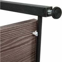 Стеллаж BRABIX "Smart SH-005", 605x290x1193 мм, ЛОФТ, прямой, складной, металл/ЛДСП ясень 641869