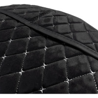 Накидка сиденья SKYWAY POSH вельвет, 5 предметов, черная/белая строчка S01302053