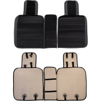 Накидка сиденья SKYWAY POSH вельвет/экокожа, 5 предметов, черная S01302051