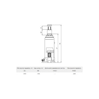 Пневмогидравлический домкрат Станкоимпорт 35т TRQ35002