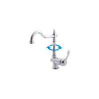 Смеситель для раковины/умывальника RavSlezak LABE с круглым поворотным изливом 172 мм L008.5/8