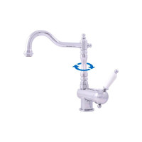 Смеситель для раковины/умывальника RavSlezak LABE с круглым поворотным изливом 172 мм L508.5/8