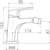 Смеситель для биде RavSlezak COLORADO CLICK-CLACK, ЦВЕТ ЗОЛОТО CO145.5KZ