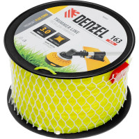 Леска FLEX CORD витой квадрат 3 мм, 163 м, на DIN катушке для триммера Denzel 96802